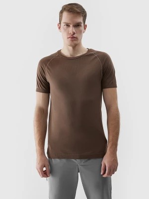 Zdjęcie produktu 4F Koszulka w kolorze jasnobrązowym do biegania rozmiar: L/XL