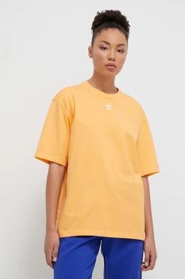 Zdjęcie produktu adidas Originals t-shirt bawełniany damski kolor pomarańczowy IR5933