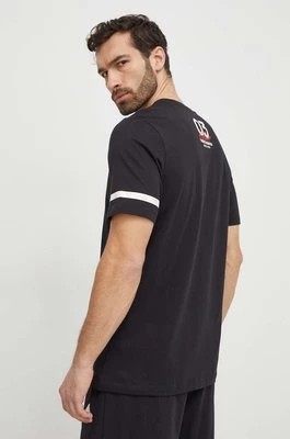 Zdjęcie produktu adidas t-shirt bawełniany męski kolor czarny z nadrukiem IN6251