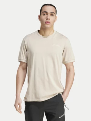 Zdjęcie produktu adidas T-Shirt Terrex Xploric Logo IK9111 Beżowy Regular Fit