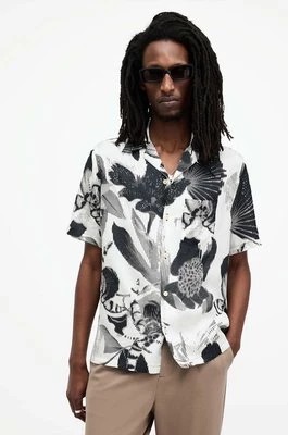 Zdjęcie produktu AllSaints koszula FREQUENCY SS SHIRT męska kolor biały regular