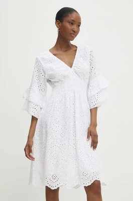 Zdjęcie produktu Answear Lab sukienka kolor biały mini rozkloszowana