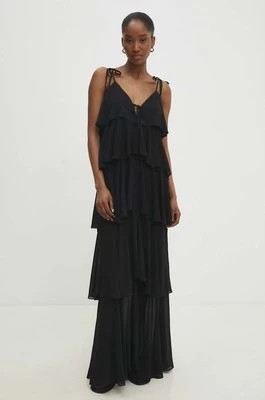Zdjęcie produktu Answear Lab sukienka kolor czarny maxi oversize