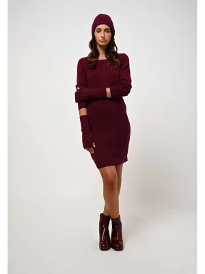 Zdjęcie produktu AUTHENTIC CASHMERE Kaszmirowa sukienka "Armet" w kolorze bordowym rozmiar: XXL