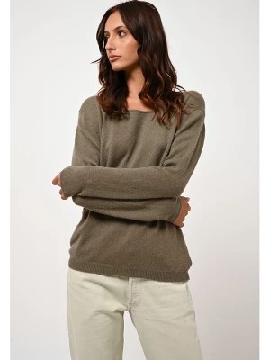 Zdjęcie produktu AUTHENTIC CASHMERE Kaszmirowy sweter "Lanfon" w kolorze khaki rozmiar: S