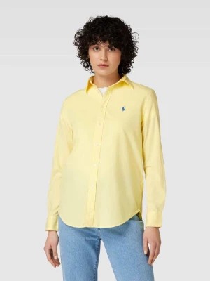 Zdjęcie produktu Bluzka koszulowa z wyhaftowanym logo Polo Ralph Lauren