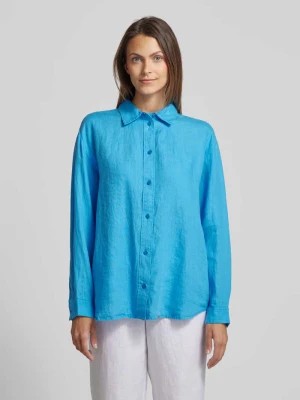 Zdjęcie produktu Bluzka lniana o kroju relaxed fit z listwą guzikową Knowledge Cotton Apparel