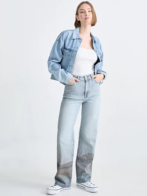 Zdjęcie produktu C&A CLOCKHOUSE-loose fit jeans-wysoki stan, Niebieski, Rozmiar: 34