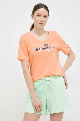 Zdjęcie produktu Columbia t-shirt damski kolor pomarańczowy
