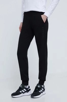 Zdjęcie produktu EA7 Emporio Armani spodnie dresowe kolor czarny gładkie