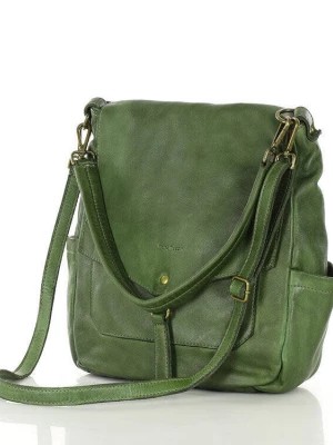 Zdjęcie produktu Eleganza Włoska skórzana wygodna torba damska na ramię zielona Merg