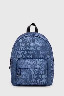 Zdjęcie produktu Emporio Armani plecak dziecięcy kolor niebieski duży wzorzysty