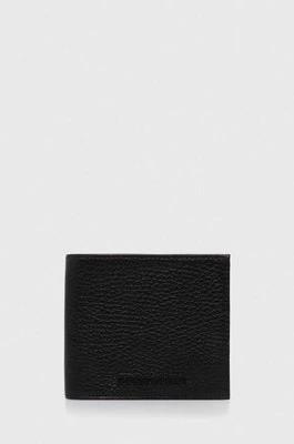Zdjęcie produktu Emporio Armani portfel skórzany męski kolor czarny