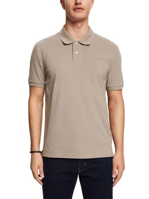 Zdjęcie produktu ESPRIT Koszulka polo w kolorze szarobrązowym rozmiar: M