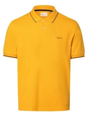 Zdjęcie produktu Gant Męska koszulka polo Mężczyźni Bawełna żółty jednolity,