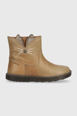 Zdjęcie produktu Geox buty zimowe skórzane dziecięce B362FB 0CLNF B HYNDE kolor brązowy