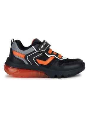 Zdjęcie produktu Geox Sneakersy "Ciberdron" w kolorze czarno-pomarańczowym rozmiar: 36