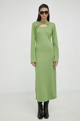 Zdjęcie produktu Gestuz sukienka kolor zielony midi prosta