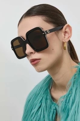 Zdjęcie produktu Gucci okulary przeciwsłoneczne damskie kolor czarny GG1241S