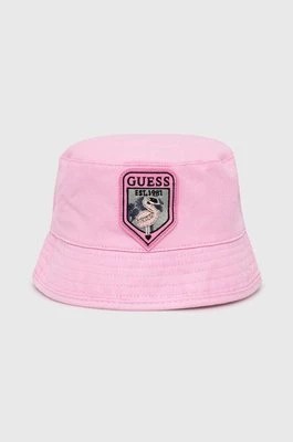 Zdjęcie produktu Guess kapelusz dziecięcy kolor różowy