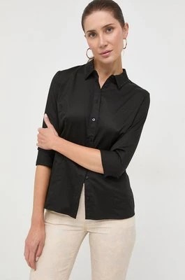 Zdjęcie produktu Guess koszula CATE damska kolor czarny slim z kołnierzykiem klasycznym W2YH41 WAF10