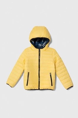 Zdjęcie produktu Guess kurtka dwustronna dziecięca kolor żółty