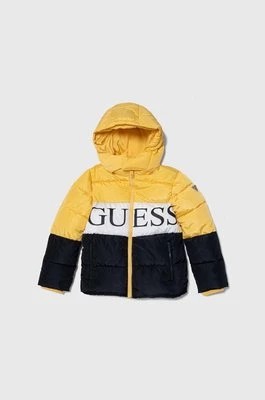 Zdjęcie produktu Guess kurtka dziecięca kolor żółty