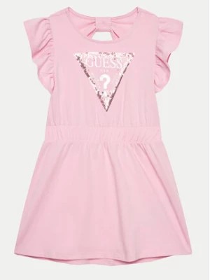Zdjęcie produktu Guess Sukienka codzienna K4GK25 K6YW4 Różowy Regular Fit