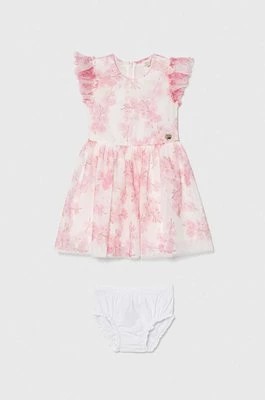 Zdjęcie produktu Guess sukienka dziecięca kolor fioletowy mini rozkloszowana