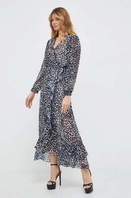 Zdjęcie produktu Guess sukienka FELISIA kolor szary maxi rozkloszowana W4RK24 WFX02