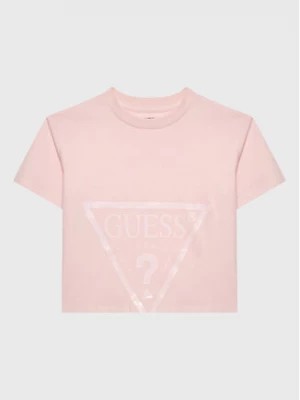 Zdjęcie produktu Guess T-Shirt J2BI41 K8HM0 Różowy Cropped Fit