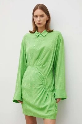 Zdjęcie produktu Herskind sukienka kolor zielony mini prosta