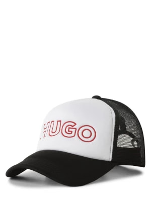 Zdjęcie produktu HUGO Czapka męska - Lacey Mężczyźni Sztuczne włókno czarny|biały jednolity,