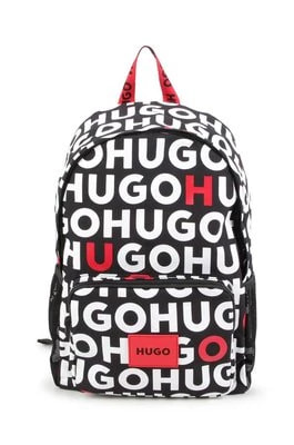 Zdjęcie produktu HUGO plecak dziecięcy kolor czarny duży wzorzysty