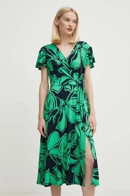 Zdjęcie produktu Joseph Ribkoff sukienka kolor zielony midi rozkloszowana 241052