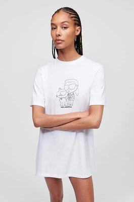 Zdjęcie produktu Karl Lagerfeld koszula piżamowa damska kolor biały
