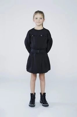 Zdjęcie produktu Karl Lagerfeld sukienka dziecięca kolor czarny mini rozkloszowana