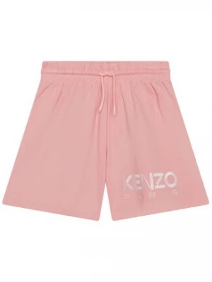 Zdjęcie produktu Kenzo Kids Szorty materiałowe K14253 S Różowy Regular Fit