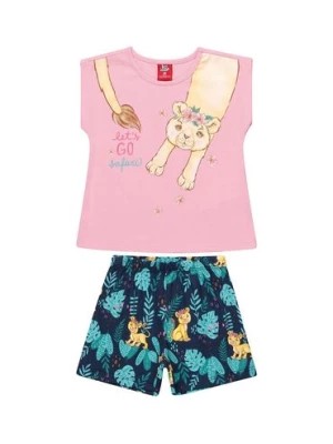 Zdjęcie produktu Komplet dziewczęcy na lato t-shirt z kotkiem i spodenki Bee Loop
