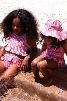 Zdjęcie produktu Konges Sløjd dwuczęściowy strój kąpielowy dziecięcy kolor różowy
