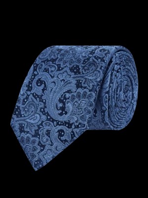 Zdjęcie produktu Krawat jedwabny ze wzorem paisley Monti