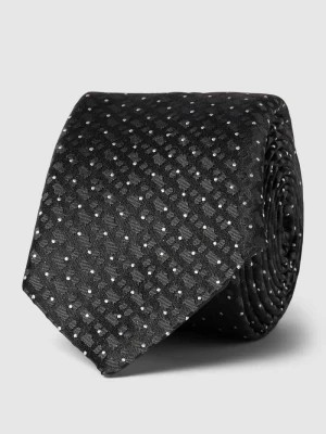 Zdjęcie produktu Krawat z jedwabiu z wzorem na całej powierzchni Boss