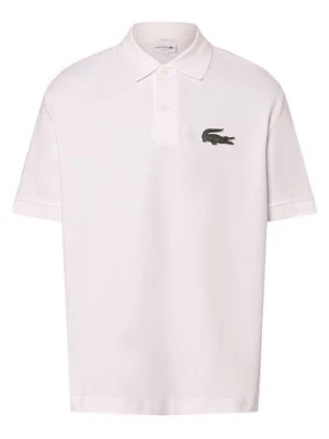 Zdjęcie produktu Lacoste Koszulka polo z aplikacją z logo Mężczyźni,Kobiety Bawełna biały jednolity,