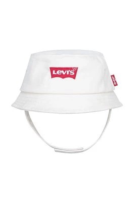 Zdjęcie produktu Levi's kapelusz bawełniany dziecięcy LAN LEVIS BATWING BUCKET CAP kolor beżowy bawełniany