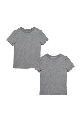 Zdjęcie produktu Levi's t-shirt dziecięcy (2-pack) kolor szary gładki