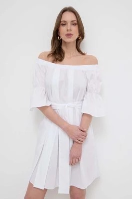Zdjęcie produktu Liu Jo sukienka kolor biały mini rozkloszowana