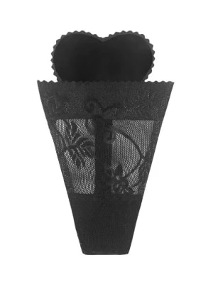 Zdjęcie produktu Majtki damskie czarne samonośne koronkowe Poupee Marilyn