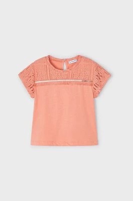 Zdjęcie produktu Mayoral t-shirt dziecięcy kolor pomarańczowy