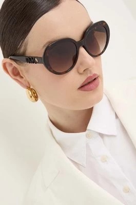 Zdjęcie produktu Michael Kors okulary przeciwsłoneczne SAN LUCAS damskie kolor brązowy 0MK2214U