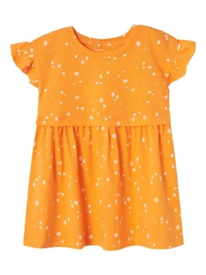 Zdjęcie produktu name it Sukienka "Henra" w kolorze pomarańczowym rozmiar: 116